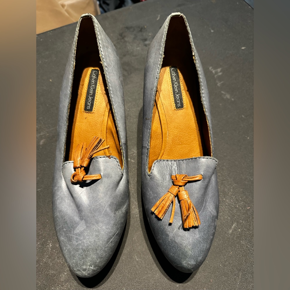 Calvin Klein jeans wedge pump